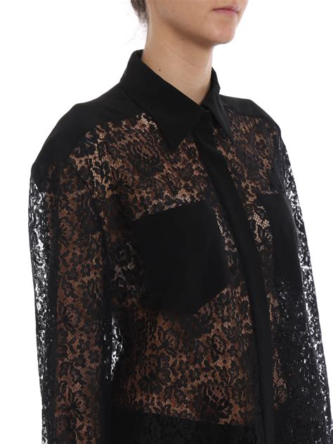 givenchy camicia donna nera colletto bia|Collezione di lusso per DONNA .